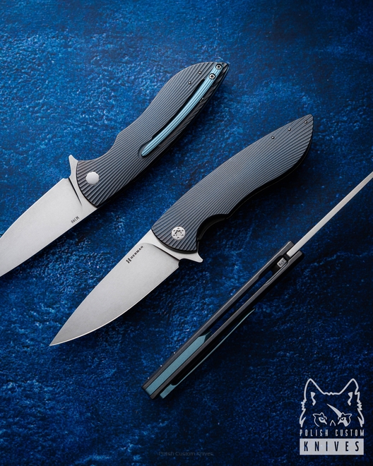 NÓŻ SKŁADANY FOLDER STING #0878 M390 HERMAN KNIVES