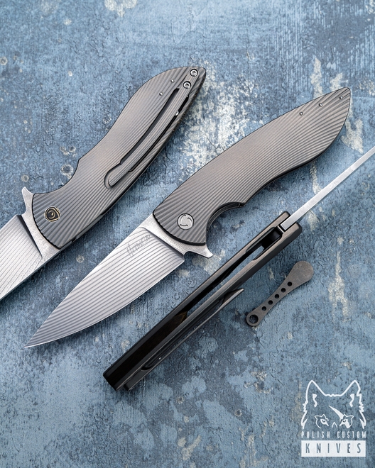 NÓŻ SKŁADANY FOLDER STING 33 BALBACH DAMAST HERMAN