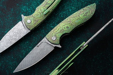NÓŻ SKŁADANY FOLDER STING #0731 TIMASCUS DAMASTEEL HERMAN KNIVES