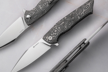 NÓŻ SKŁADANY FOLDER BEE #0274 MAGNACUT NEBULA RIPPLE HERMAN KNIVES