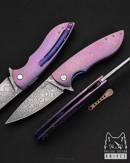 NÓŻ SKŁADANY, FOLDER STING 2 DAMACORE TIMASCUS HERMAN