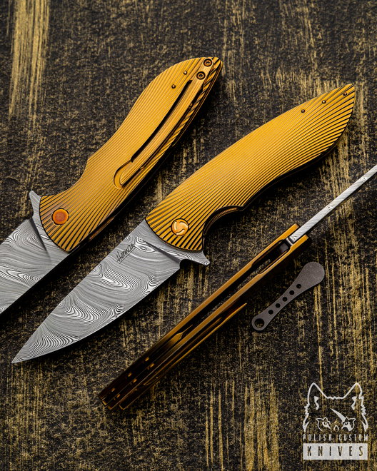 NÓŻ SKŁADANY FOLDER STING 60 DAMASTEEL HERMAN