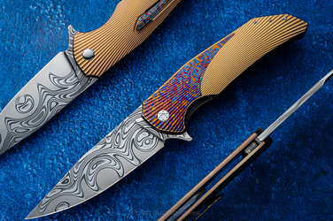 NÓŻ SKŁADANY FOLDER DRAGONFLY 357 DAMACORE HALF DRESS HERMAN KNIVES