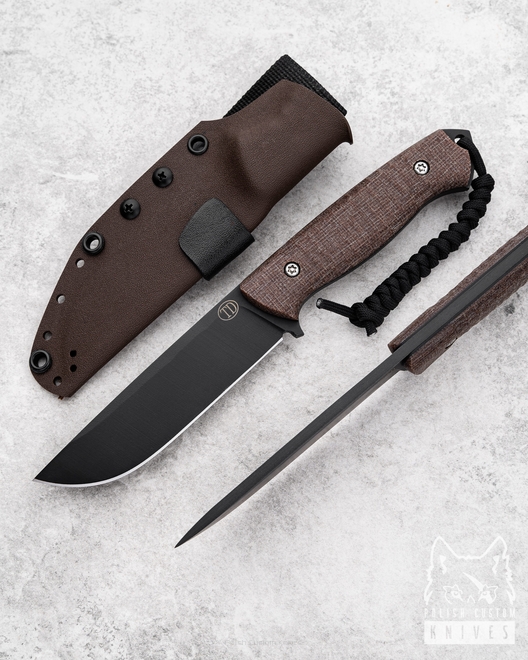 NÓŻ SURVIVALOWY RATEL II MICARTA BRĄZOWA NZ3 7 TD