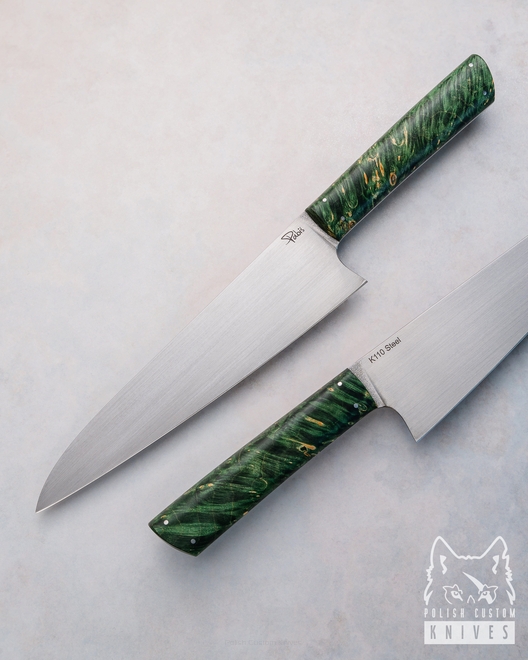 NÓŻ KUCHENNY CHEF 190 4 K110 DREWNO STABILIZOWANE PABIŚ