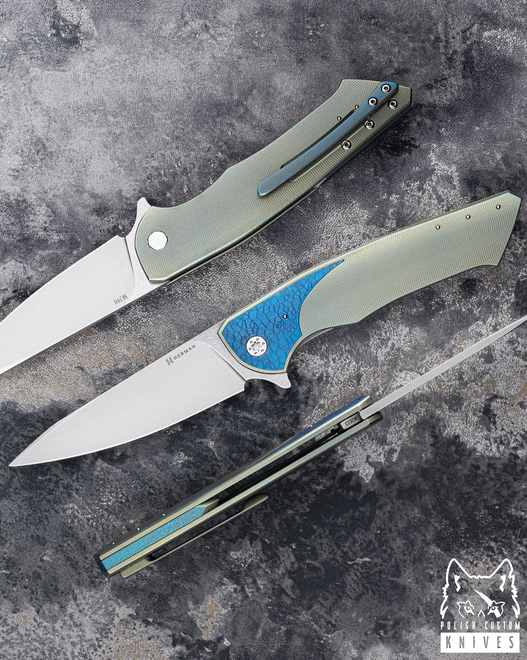 NÓŻ SKŁADANY FOLDER SLIM #0633 M390 HERMAN KNIVES