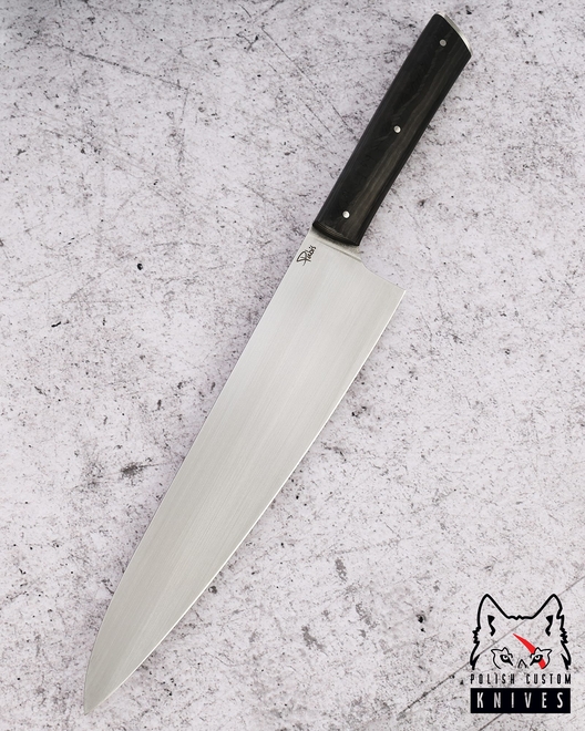 NÓŻ KUCHENNY CHEF 240 11 M390 WŁÓKNO WĘGLOWE PABIŚ KNIVES