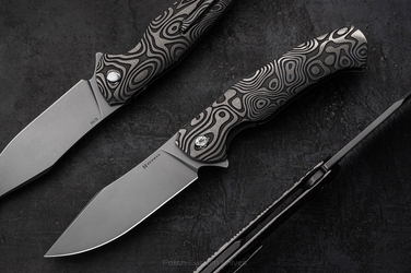 NÓŻ SKŁADANY FOLDER MANTIS #0475 M398 NEBULA RIPPLE HERMAN KNIVES