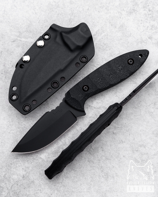 NÓŻ MYŚLIWSKI EDC MODERN HUNTER BLACK G10 LKW