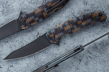 NÓŻ SKŁADANY FOLDER ISHTAR #0754 MAGNACUT PUZZLE HERMAN KNIVES