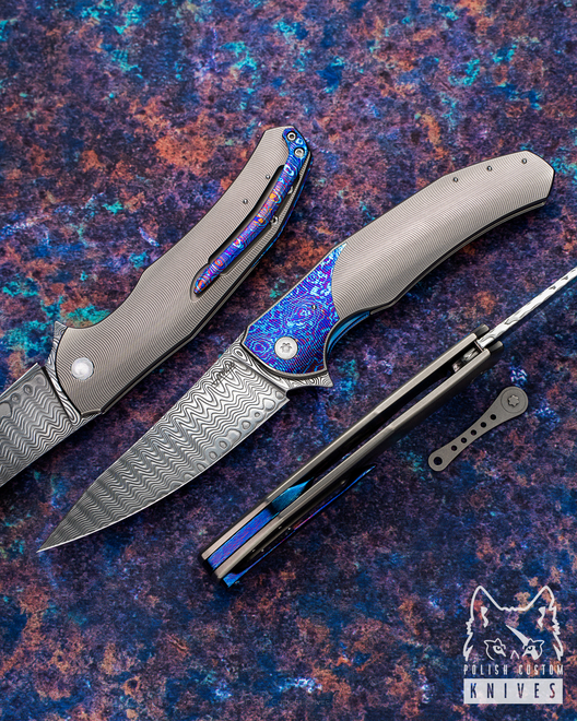 NÓŻ SKŁADANY FOLDER ISHTAR 37 DAMASTEEL HERMAN