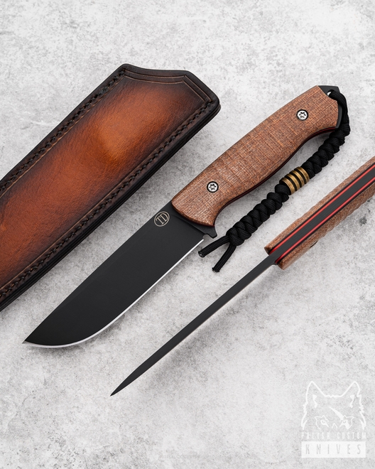 NÓŻ SURVIVALOWY RATEL II MICARTA  NZ3 16 TD