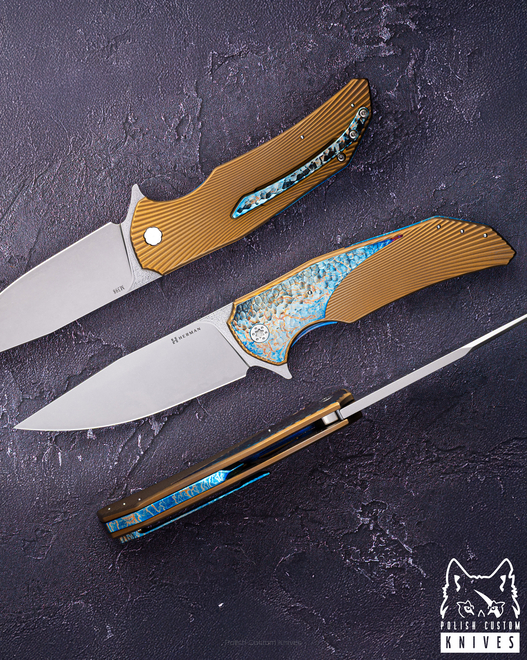 NÓŻ SKŁADANY FOLDER DRAGONFLY #0535 M398 HERMAN KNIVES