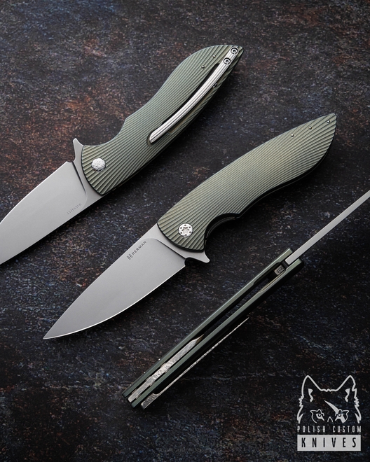 NÓŻ SKŁADANY FOLDER STING #0818 MAGNACUT HERMAN KNIVES