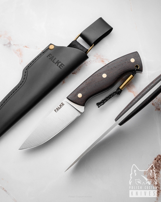 NÓŻ MYŚLIWSKI HUNTER STANDARD HS 239 K110 WENGE AFRYKAŃSKIE FALKE KNIVES