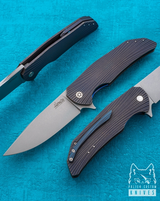 NÓŻ DRAGONFLY BLUE 