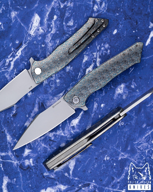 NÓŻ SKŁADANY FOLDER BEE 124 M398 TESSERAKT HERMAN KNIVES