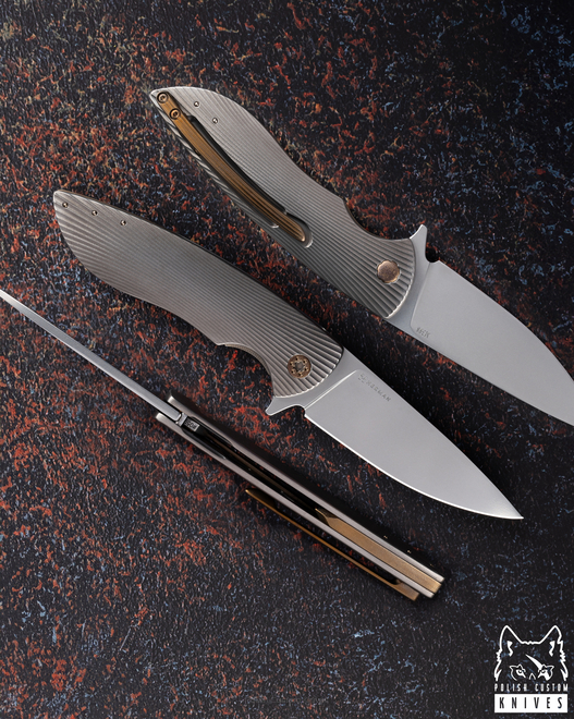 NÓŻ SKŁADANY FOLDER STING 592 LEWORĘCZNY M398 HERMAN KNIVES