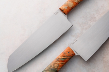 NÓŻ KUCHENNY SANTOKU 180 33 K110 KLON STABILIZOWANY PABIŚ KNIVES