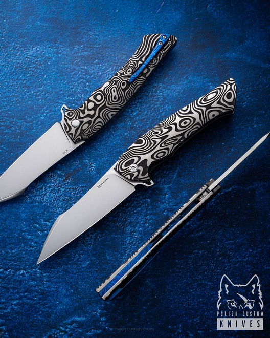 NÓŻ SKŁADANY FOLDER OVIUM GENERACJA 2 #0107 M390 HERMAN KNIVES