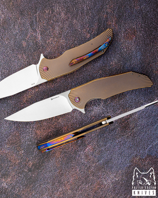 NÓŻ SKŁADANY FOLDER DRAGONFLY #0541 M398 HERMAN KNIVES