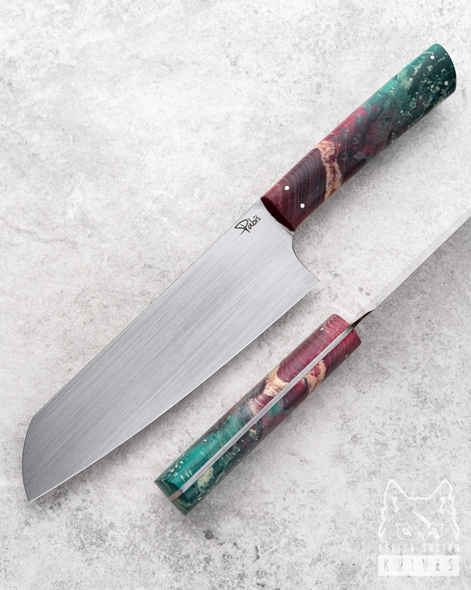 NÓŻ KUCHENNY SANTOKU FULTANG 180 2 PABIŚ
