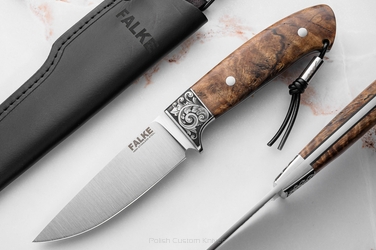 NÓŻ MYŚLIWSKI JF30 017 N690 STABILIZOWANA CZECZOTA OLCHY FALKE KNIVES
