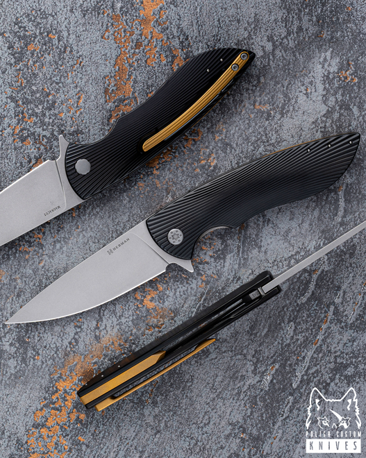 NÓŻ SKŁADANY FOLDER STING #0849 MAGNACUT DLC HERMAN KNIVES