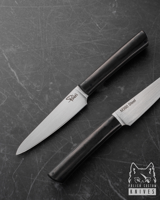 NÓŻ KUCHENNY OBIERAK 80 5 M390 CARBON FIBRE PABIŚ