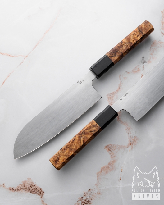 NÓŻ KUCHENNY SANTOKU 180 25 K110 PABIŚ KNIVES