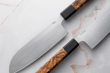 NÓŻ KUCHENNY SANTOKU 180 25 K110 PABIŚ KNIVES