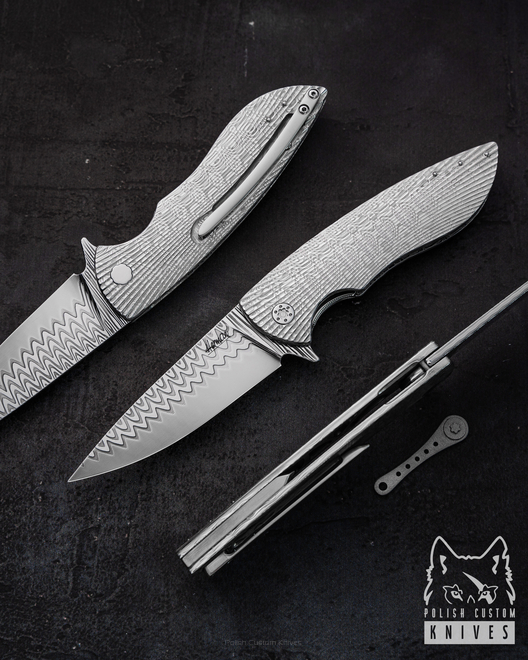 NÓŻ SKŁADANY FOLDER STING 1 FULL DAMASTEEL DAMACORE HERMAN