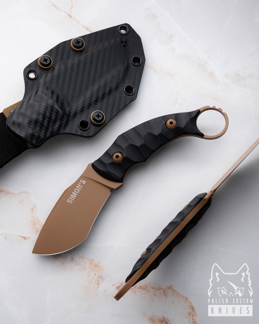 NÓŻ EDC SURVIVALOWY TAKTYCZNY SHARK 2613 K720 G10 SIMON'S KNIVES