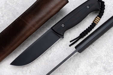 NÓŻ SURVIVALOWY RATEL II MICARTA CZARNO-BRĄZOWA 2