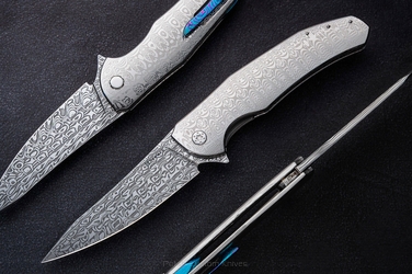 NÓŻ SKŁADANY FOLDER ISHTAR #0678 DAMASTEEL FULL DRESS HERMAN KNIVES