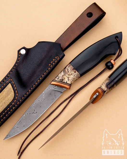 NÓŻ MYŚLIWSKI ASTOR HUNTER II DAMASCUS G-CUSTOM