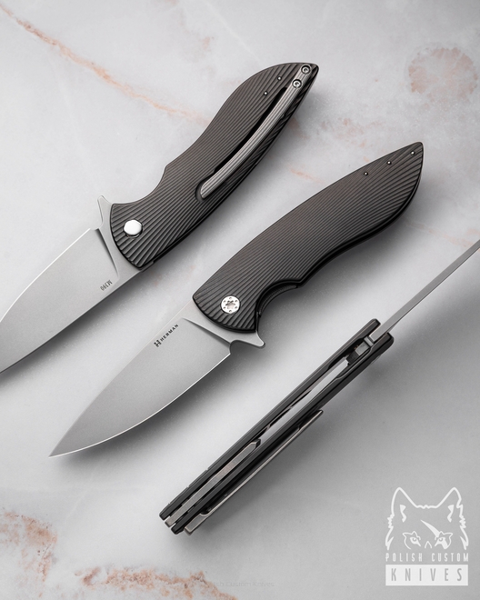 NÓŻ SKŁADANY FOLDER STING #0914 M390 OERLIKON DLC HERMAN KNIVES