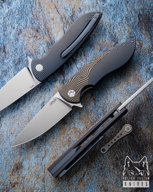 NÓŻ SKŁADANY FOLDER MICRO STING 129 RWL34 HERMAN KNIVES