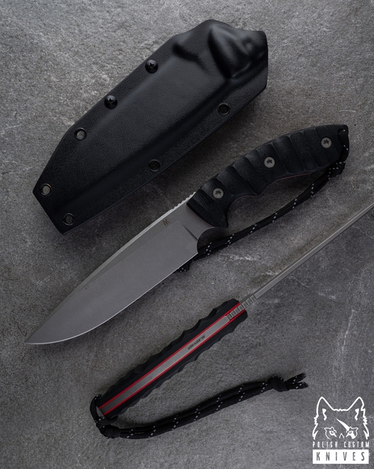 NÓŻ SURVIVALOWY TAKTYCZNY MIKKO 7 SLIPNER G10 AK