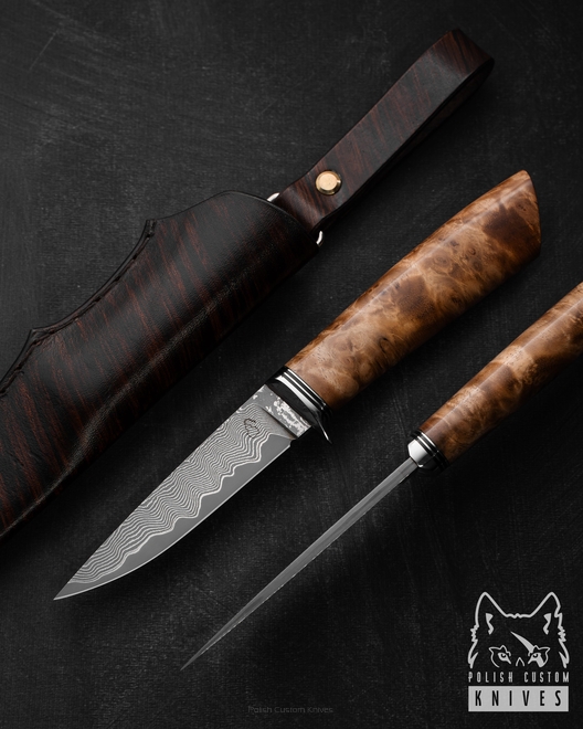 NÓŻ MYŚLIWSKI HUNTER 12 SAN MAI S90V CZECZOTA ORZECHA KAUKASKIEGO MOONSHINE KNIVES