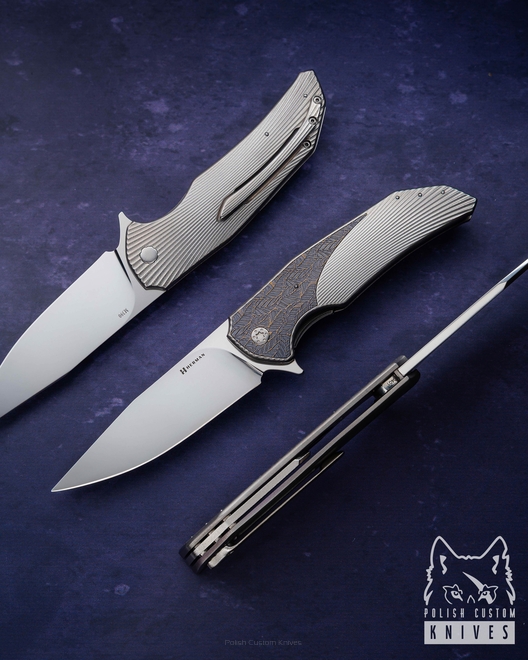 NÓŻ SKŁADANY FOLDER DRAGONFLY #0401 M390 HERMAN KNIVES