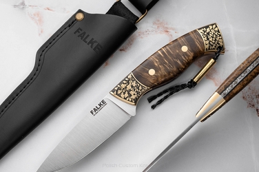 NÓŻ MYŚLIWSKI HUNTER INDIVIDUAL H 334 D2 CZECZOTA KLONU FALKE KNIVES