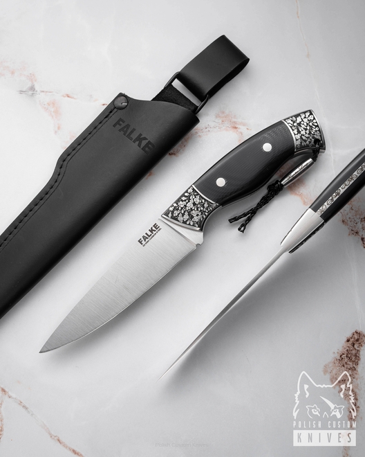 NÓŻ MYŚLIWSKI HUNTER LONG HL 005 D2 G10 FALKE KNIVES