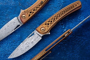 NÓŻ SKŁADANY FOLDER MINOS #59 DAMASTEEL LESBAR KNIVES