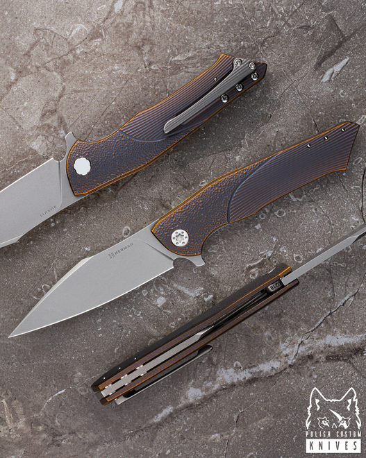 NÓŻ SKŁADANY FOLDER BEE #0218 MAGNACUT HERMAN KNIVES