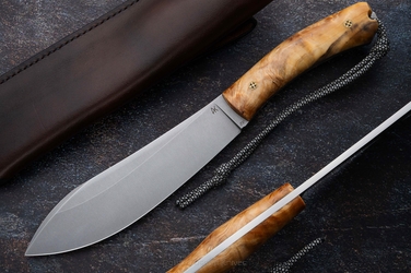 NÓŻ SURVIVALOWY TAKTYCZNY NESSMUK 10 3V DREWNO STABILIZOWANE AK KNIVES