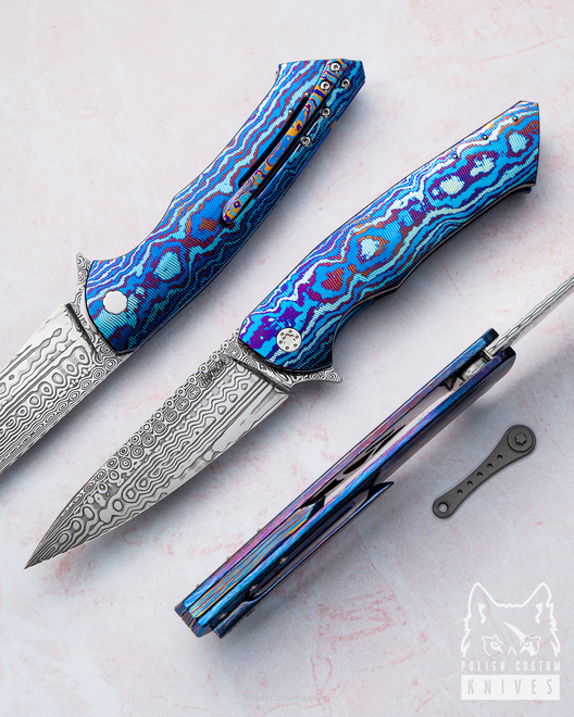 NÓŻ SKŁADANY FOLDER SLIM 12 TIMASCUS HERMAN 