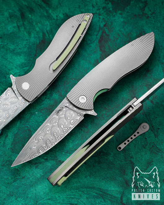 NÓŻ SKŁADANY FOLDER STING 109 DAMASTEEL HERMAN