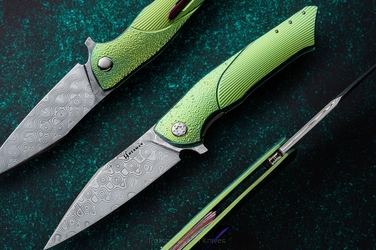 NÓŻ SKŁADANY FOLDER BEE #0186 DAMASTEEL HERMAN KNIVES
