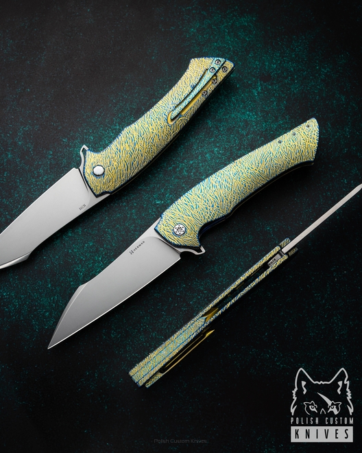 NÓŻ SKŁADANY FOLDER OVIUM GENERACJA 2 #0108 M390 HERMAN KNIVES